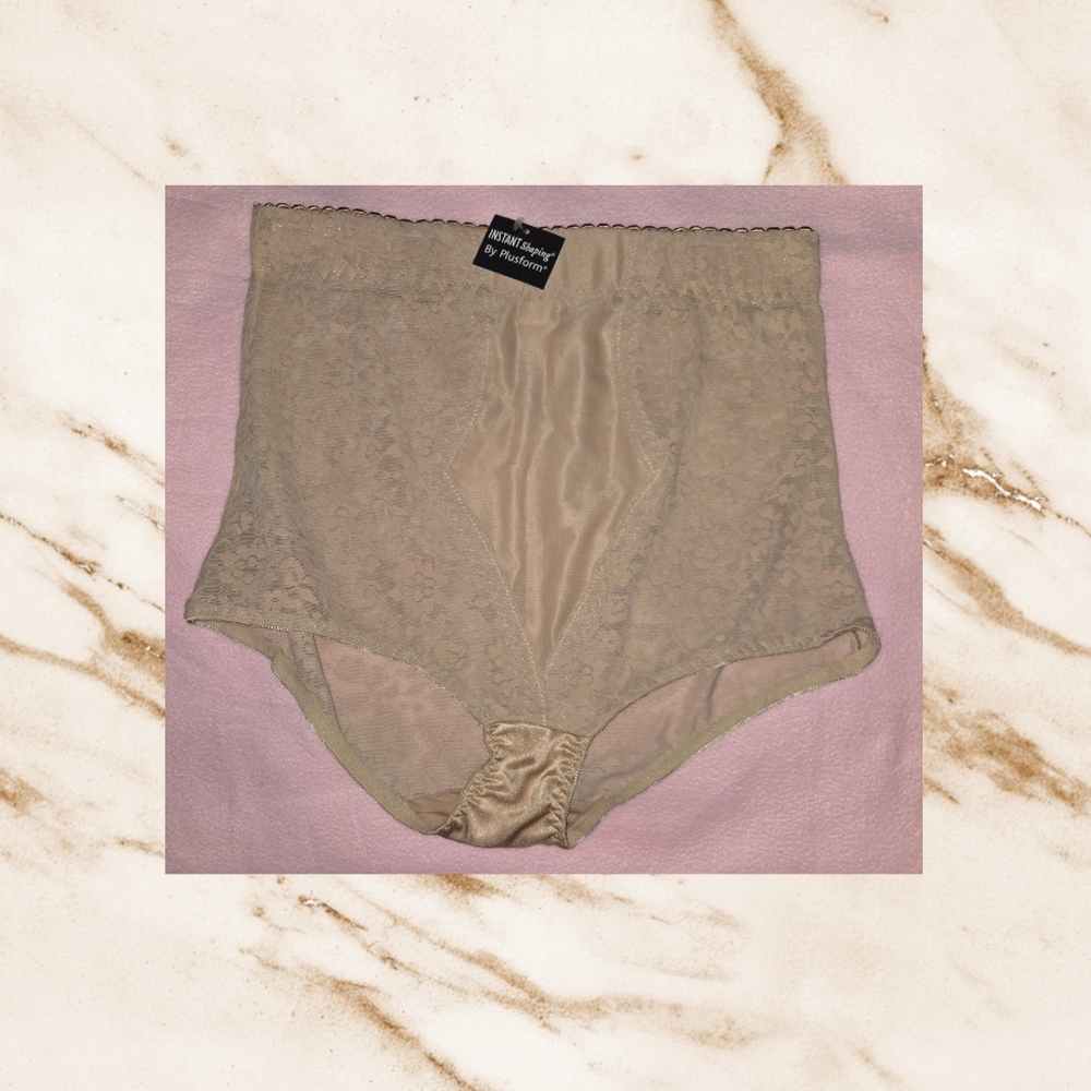 ❤️ Elegant Lace High-Waist Briefs Contol Top Sz 1X